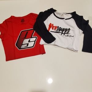 Set of 2 Crop Top By Prosupps Size Small